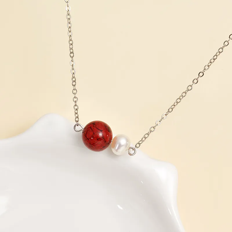 Taste The Color Freshwater Pearl Necklaces Women's-4