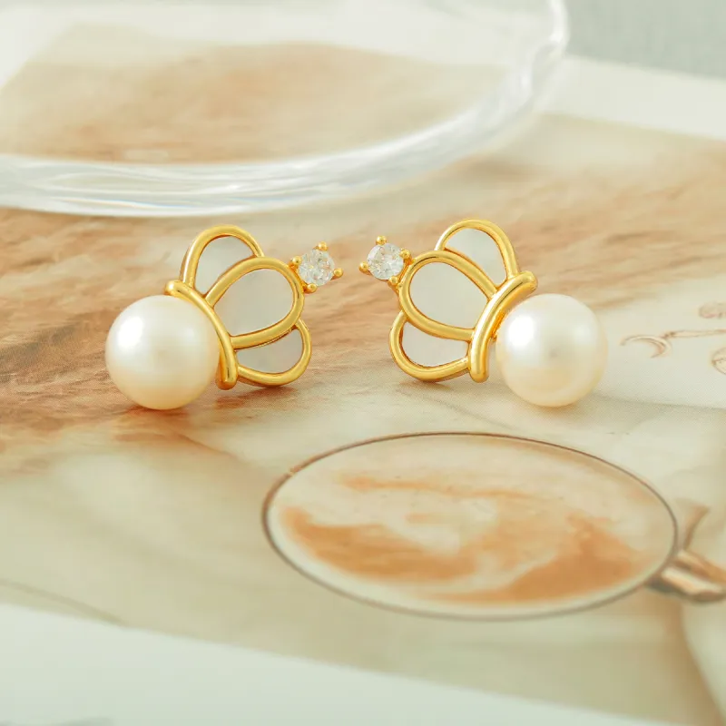 Taste The Color Pearl Earrings Women's-2