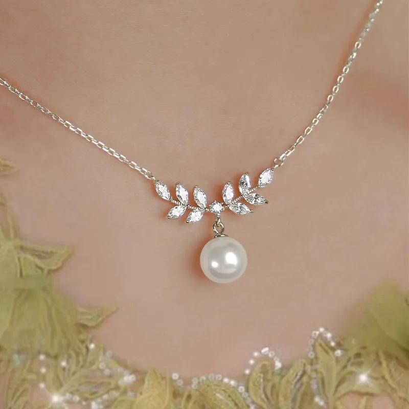 Taste The Color Pearl Necklaces Women's-6
