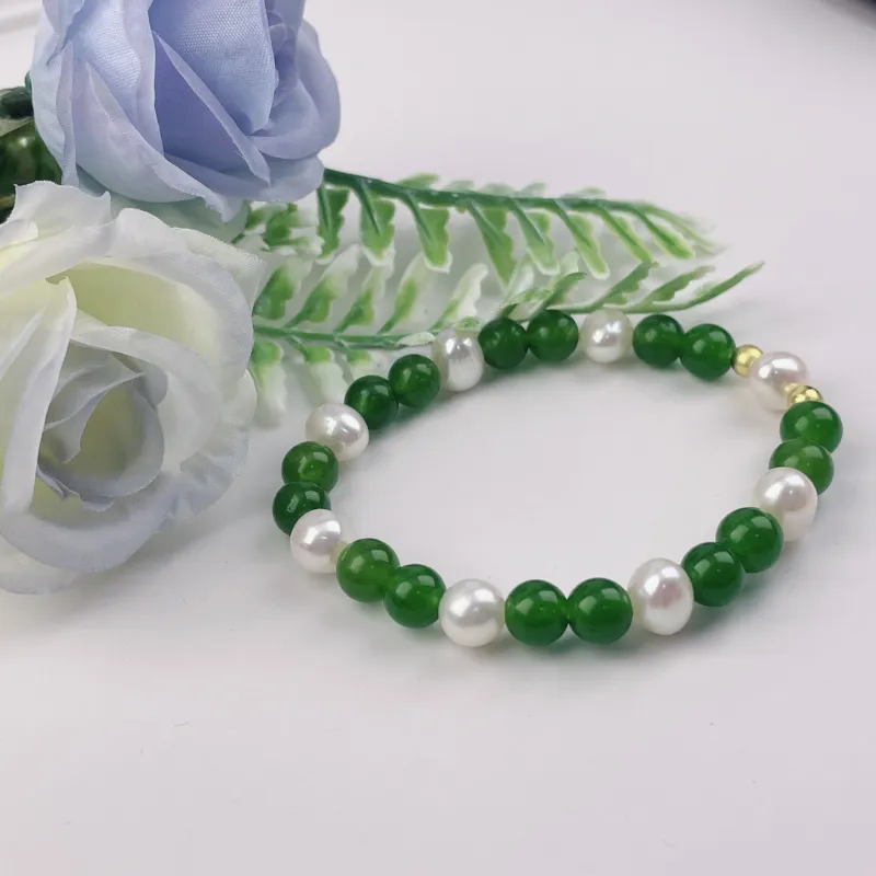 Taste The Color Natural Chalcedony Bracelets Women's-1
