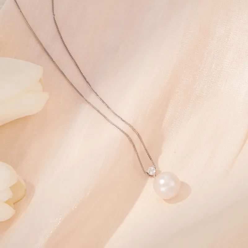 Taste The Color Pearl Necklaces Women's-2