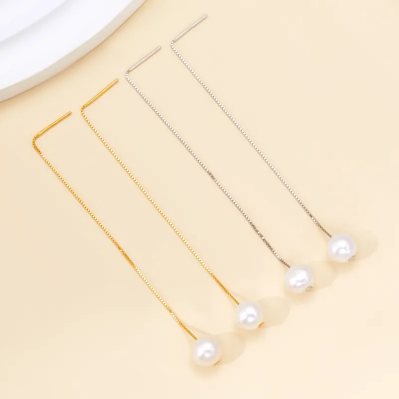 Taste The Color Pearl Drop Earrings Women's-11