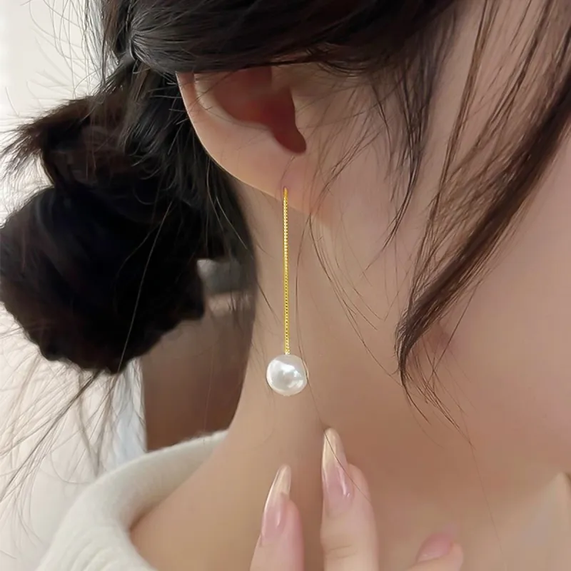 Taste The Color Pearl Drop Earrings Women's-1