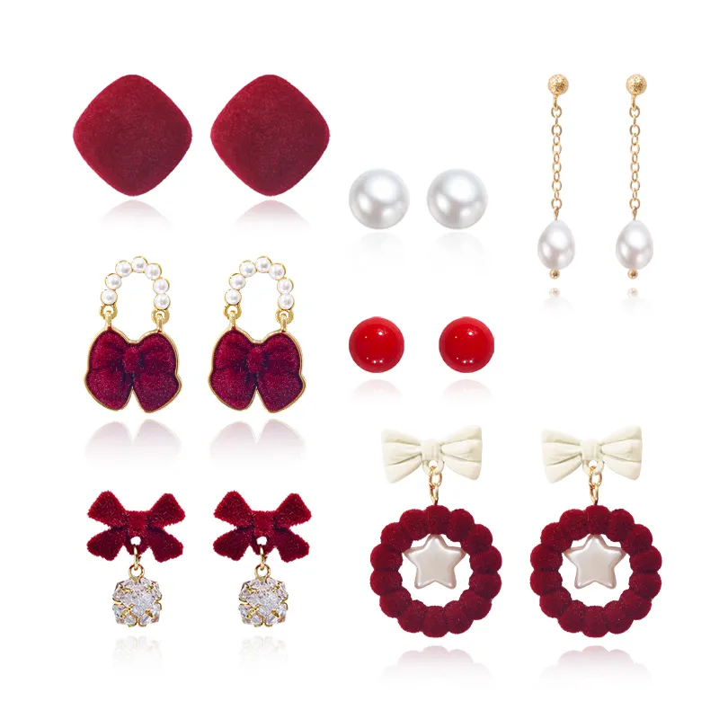 Taste The Color Pearl Stud Earrings Women's-4
