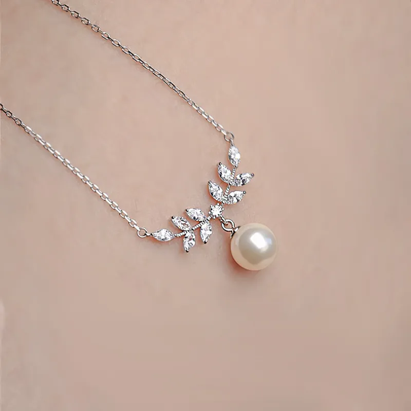 Taste The Color Pearl Necklaces Women's-5