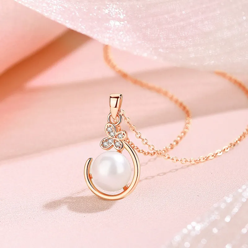 Taste The Color Pearl Necklaces Women's-3