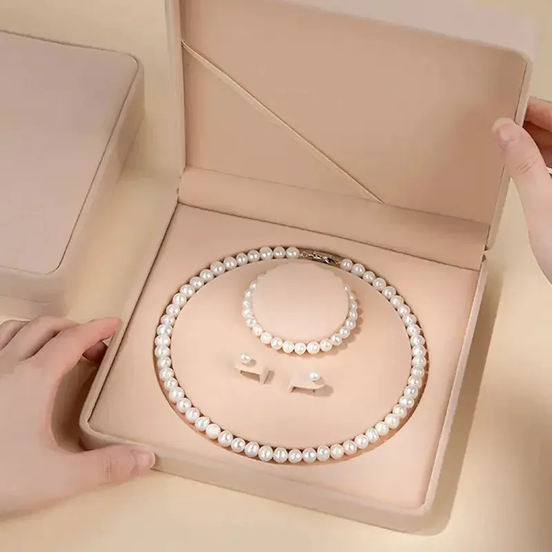 Taste The Color Pearl Necklaces Women's-3