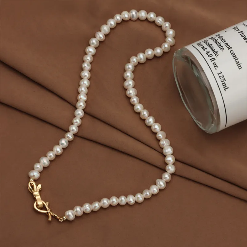 Taste The Color Pearl Necklaces Women's-2