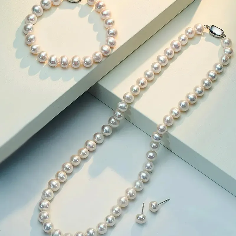 Taste The Color Pearl Necklaces Women's-2