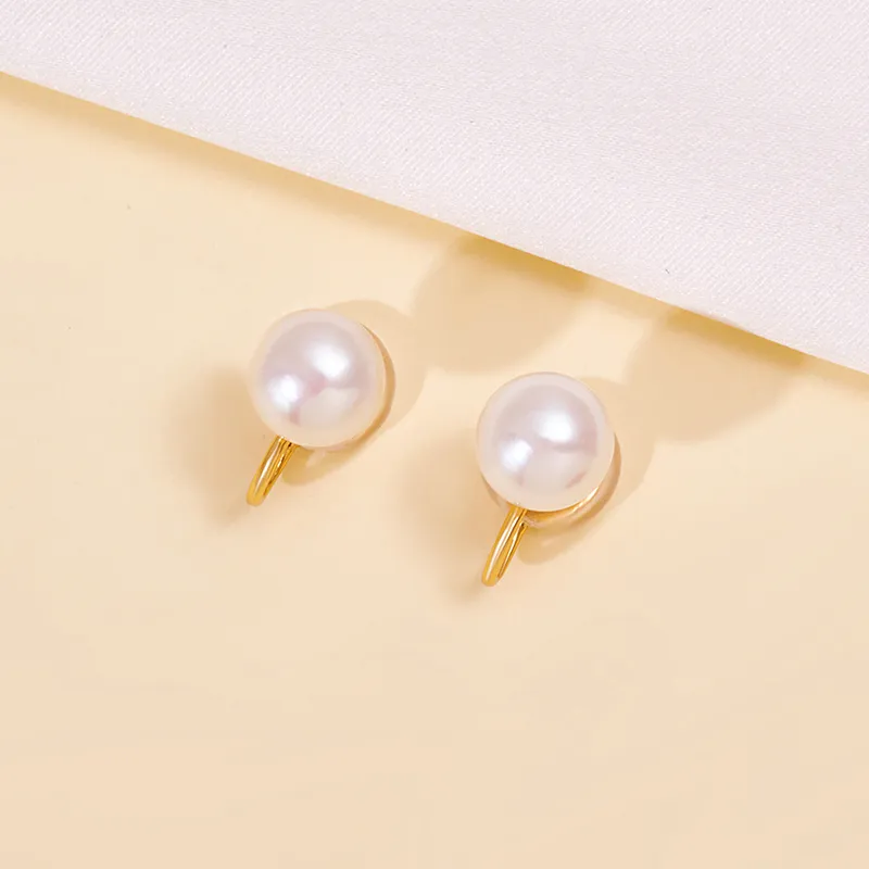 Taste The Color Freshwater Pearl Clip On Earrings Women's-1