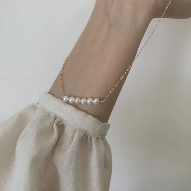 Taste The Color Pearl Necklaces Women's-3