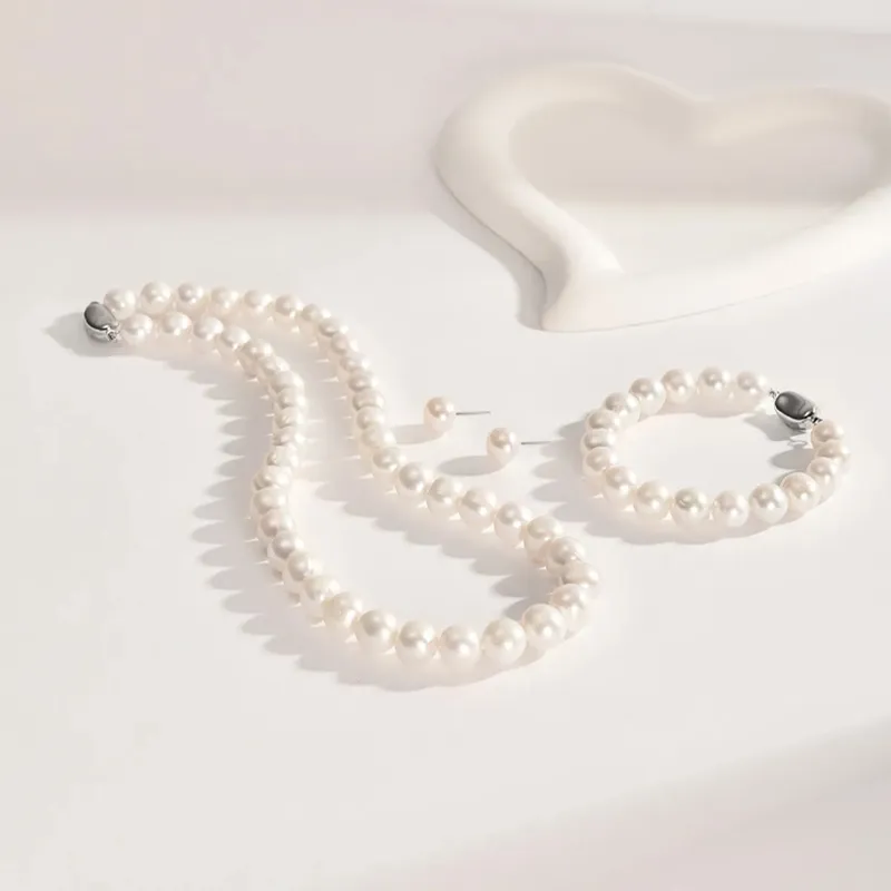 Taste The Color Pearl Necklaces Women's-4