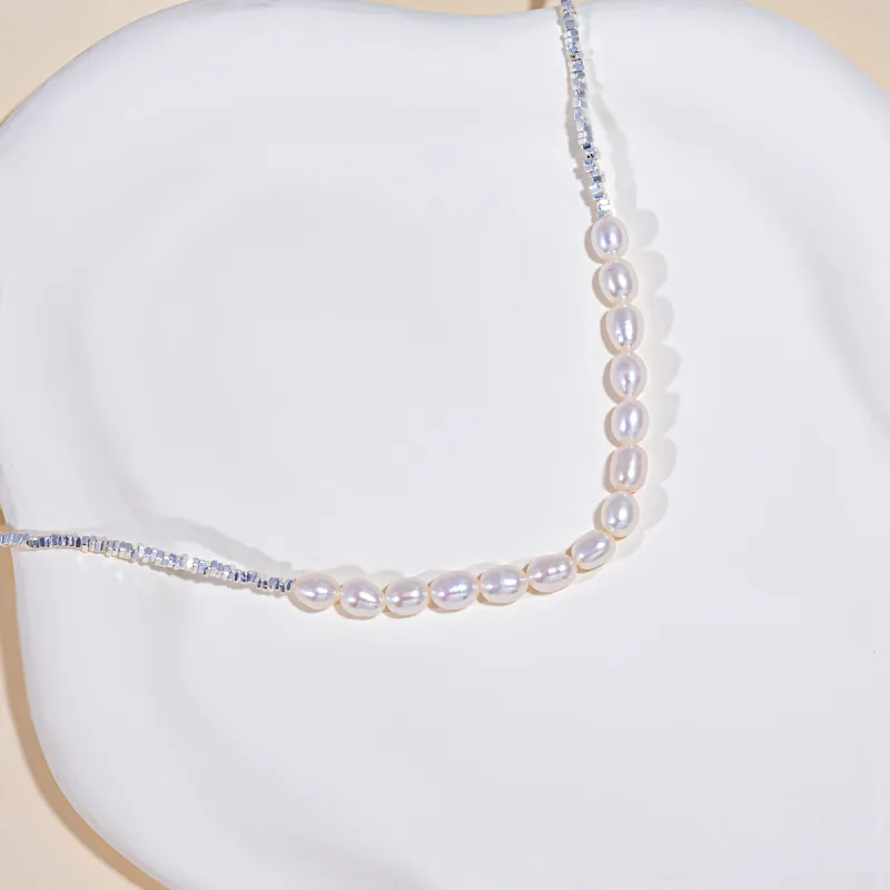 Taste The Color Pearl Necklaces Women's-3