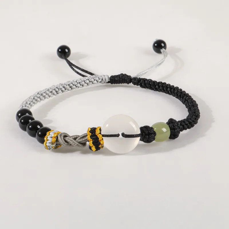 Taste The Color Natural Chalcedony Bracelets Unisex-2