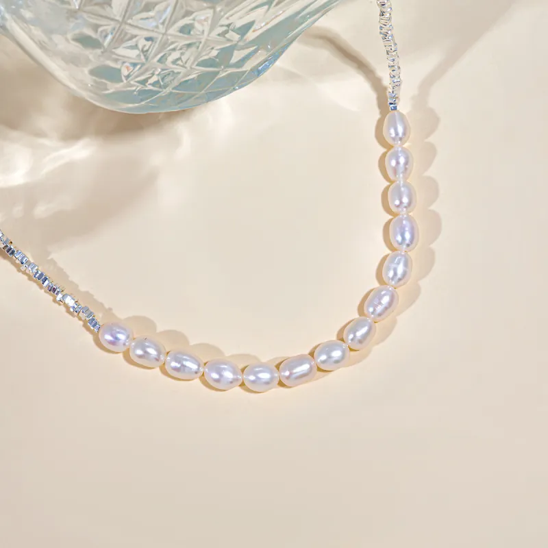 Taste The Color Pearl Necklaces Women's-5