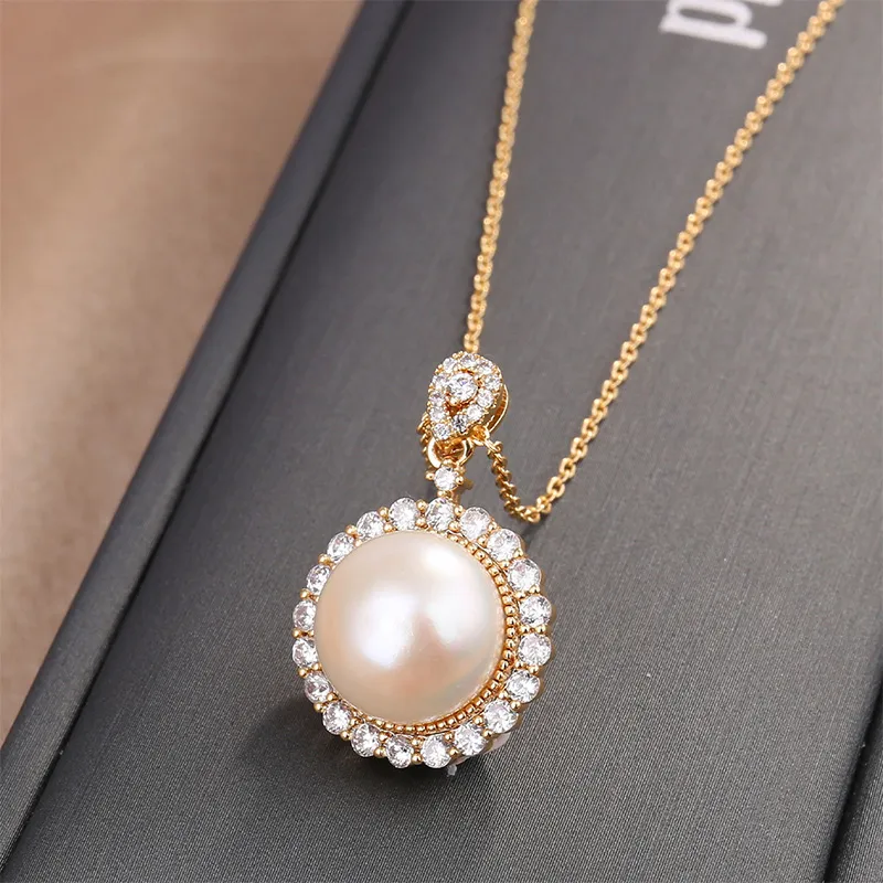 Taste The Color Pearl Necklaces Women's-3