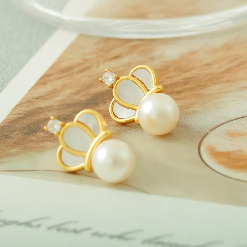 Taste The Color Pearl Earrings Women's-4