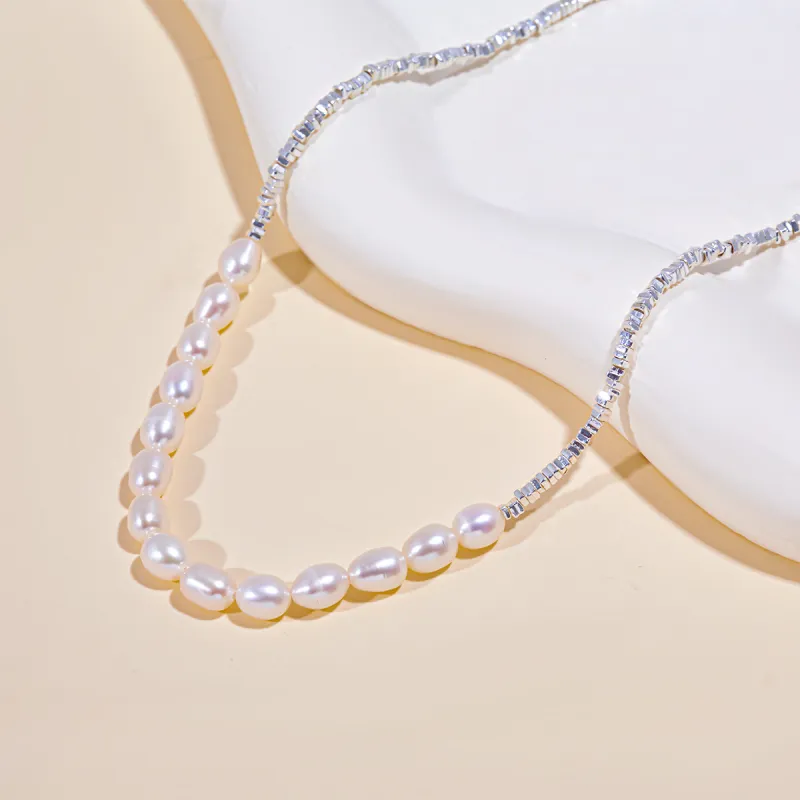 Taste The Color Pearl Necklaces Women's-2