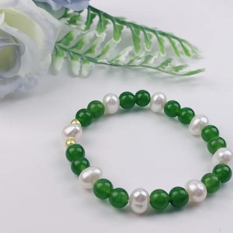 Taste The Color Natural Chalcedony Bracelets Women's-2