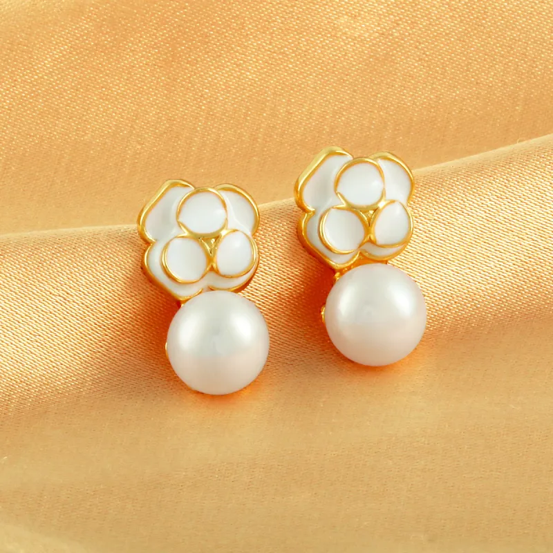 Taste The Color Pearl Earrings Women's-3