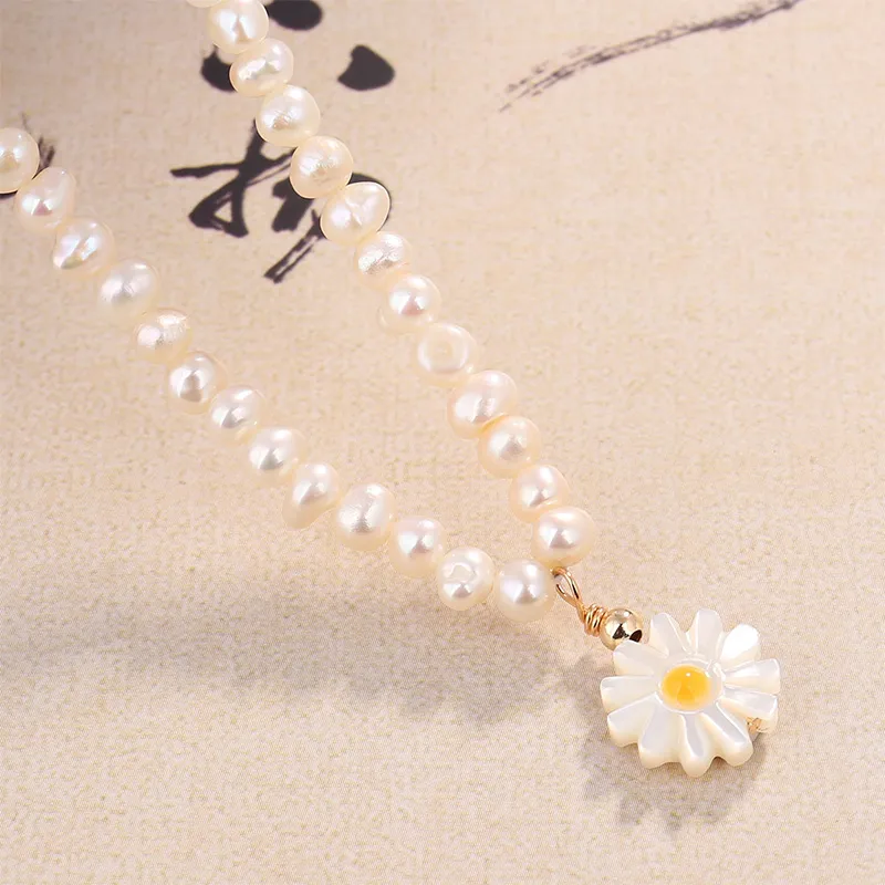 Taste The Color Pearl Necklaces Women's-3