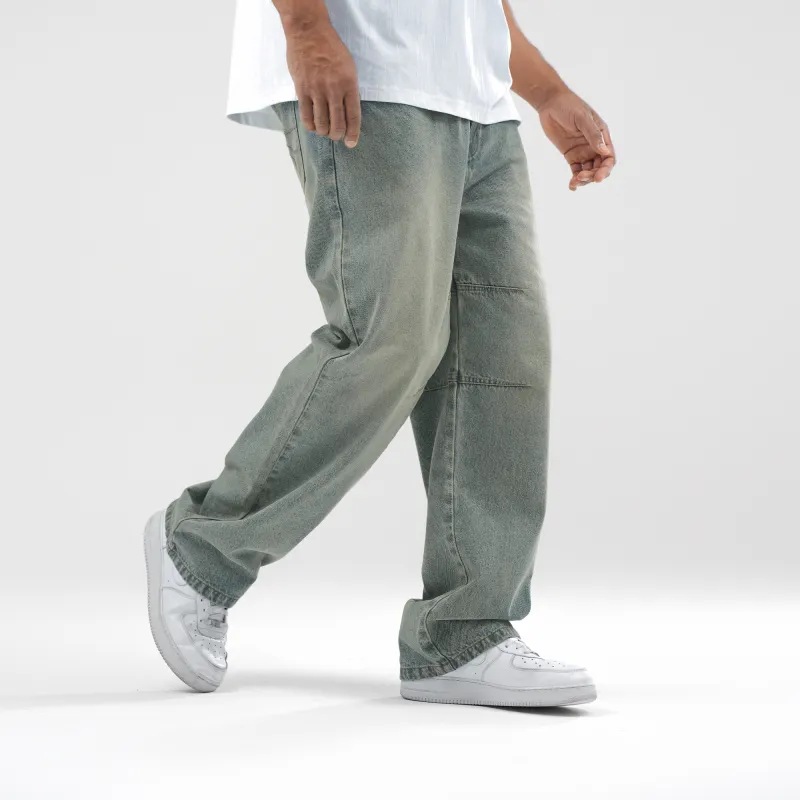 BD.POWER UP+ Jeans Unisex Washed Yellow Mud-2