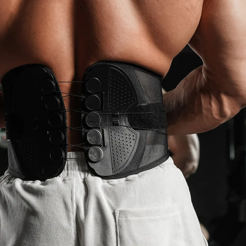 BD.POWER UP+ Back Support Braces Fitness Protective Compression Black Polyester Unisex-2