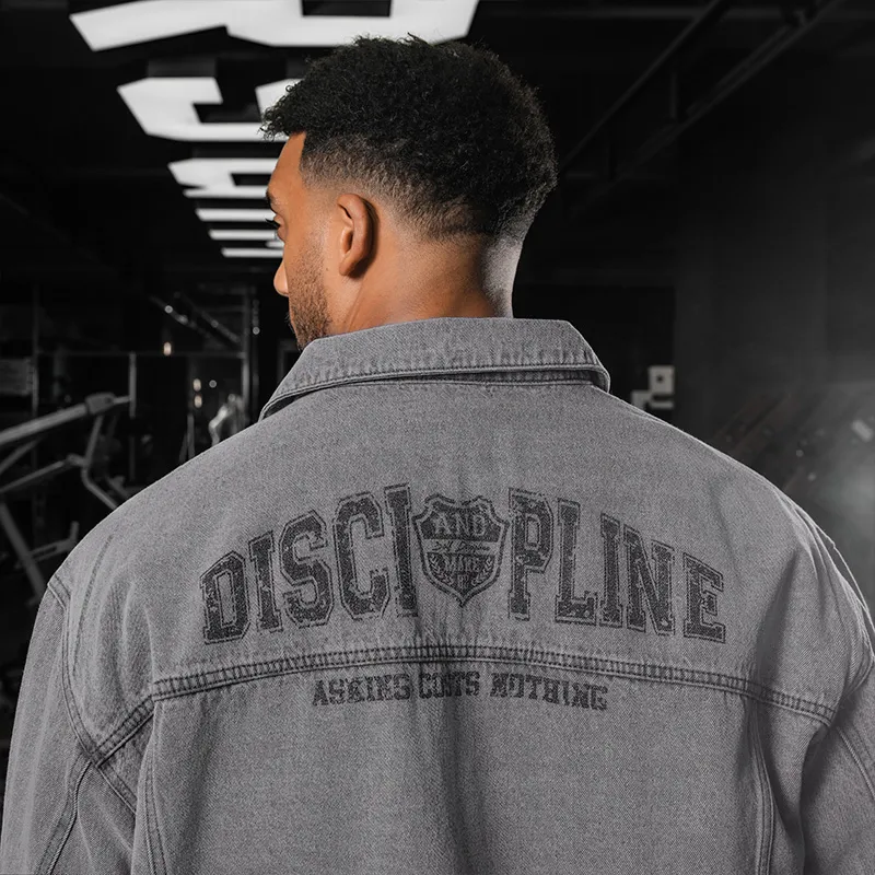 BD.POWER UP+ Denim Jacket Unisex Washed Gray-4