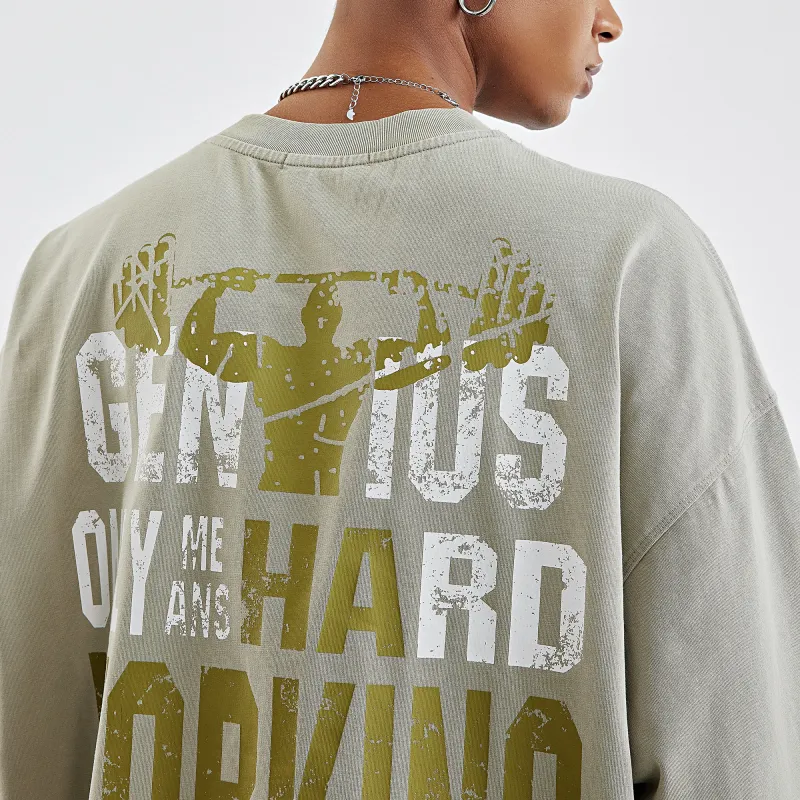 BD.POWER UP+ T Shirt Unisex Gray Khaki-4