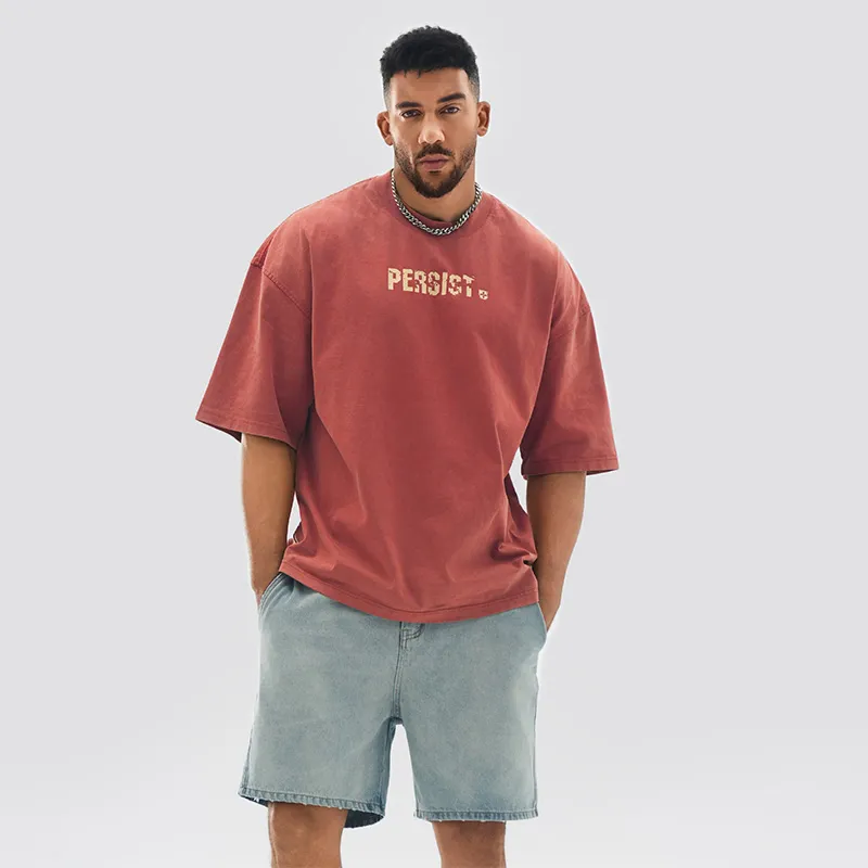 BD.POWER UP+ T Shirts Unisex Brick Red-2