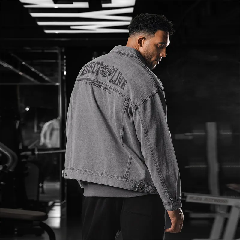 BD.POWER UP+ Denim Jacket Unisex Washed Gray-2