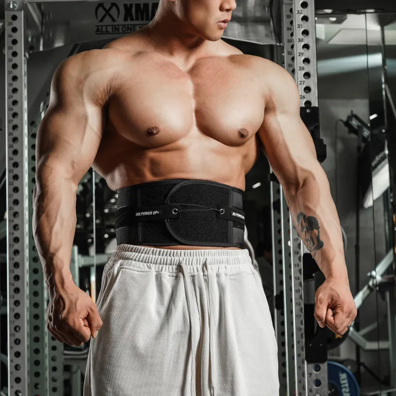 BD.POWER UP+ Back Support Braces Fitness Protective Compression Black Polyester Unisex-1