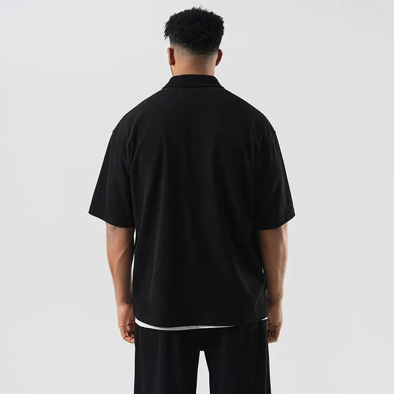 BD.POWER UP+ Polo Shirts Unisex Black-2