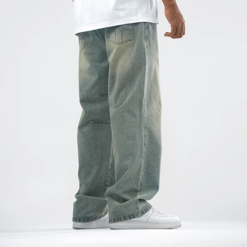 BD.POWER UP+ Jeans Unisex Washed Yellow Mud-4