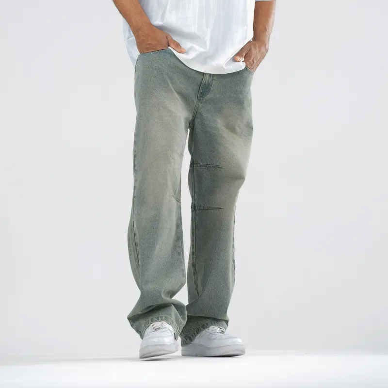 BD.POWER UP+ Jeans Unisex Washed Yellow Mud-3