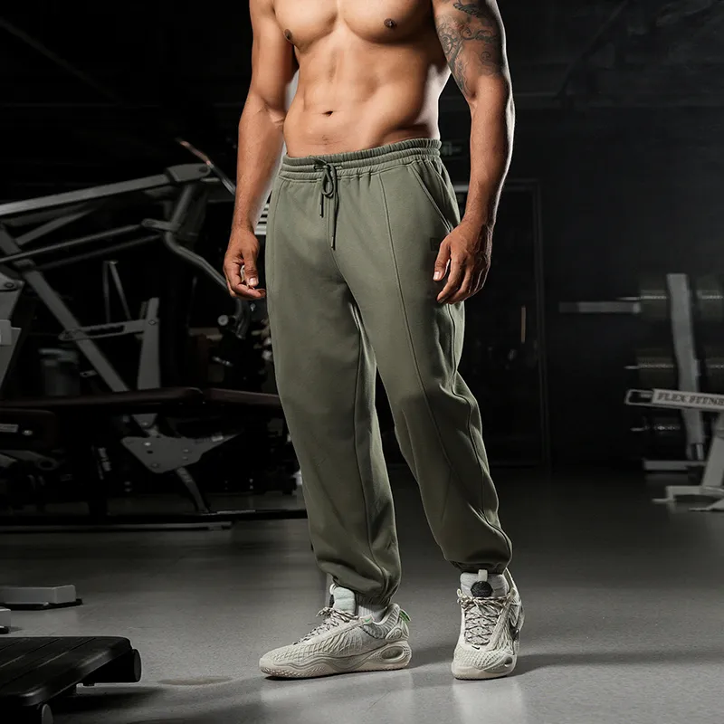 BD.POWER UP+ Casual Pants Unisex Army Green-5