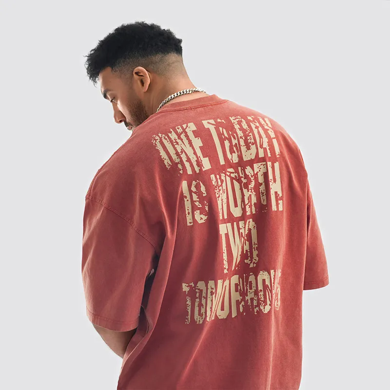 BD.POWER UP+ T Shirts Unisex Brick Red-4