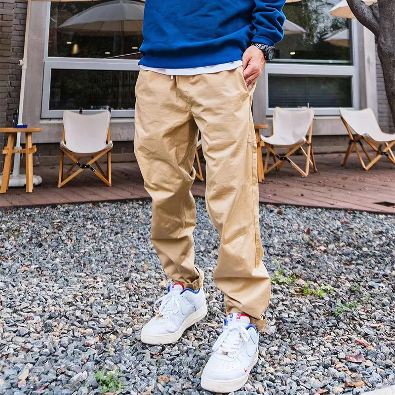 Toos. Casual Pants Men Khaki-4