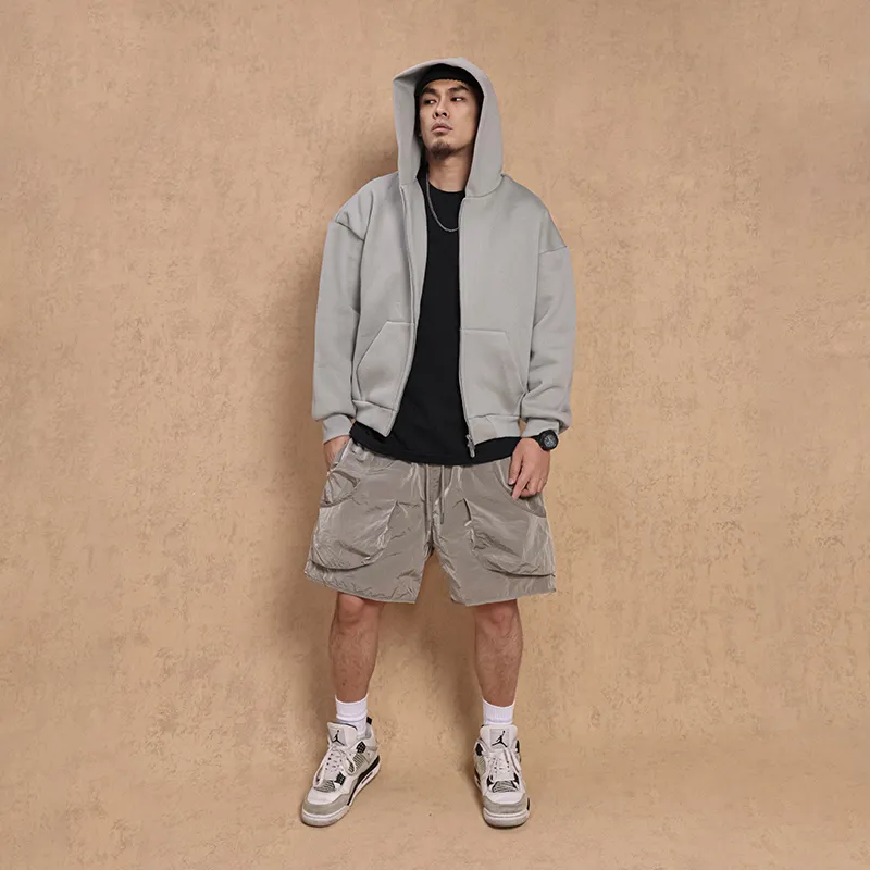 Toos. Casual Shorts Unisex Gray-3
