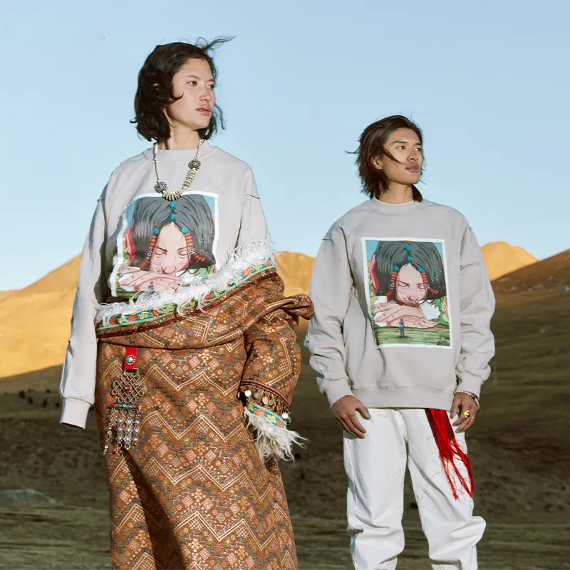 CAI Sweatshirts Unisex Greige-4