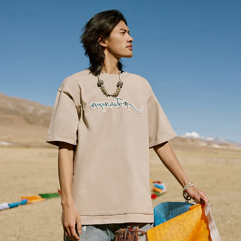 CAI T Shirts Unisex Khaki-3
