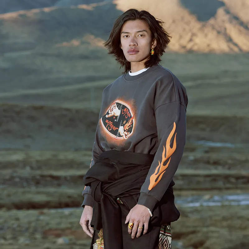 CAI Sweatshirts Unisex Charcoal-6