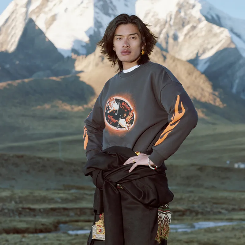 CAI Sweatshirts Unisex Charcoal-4