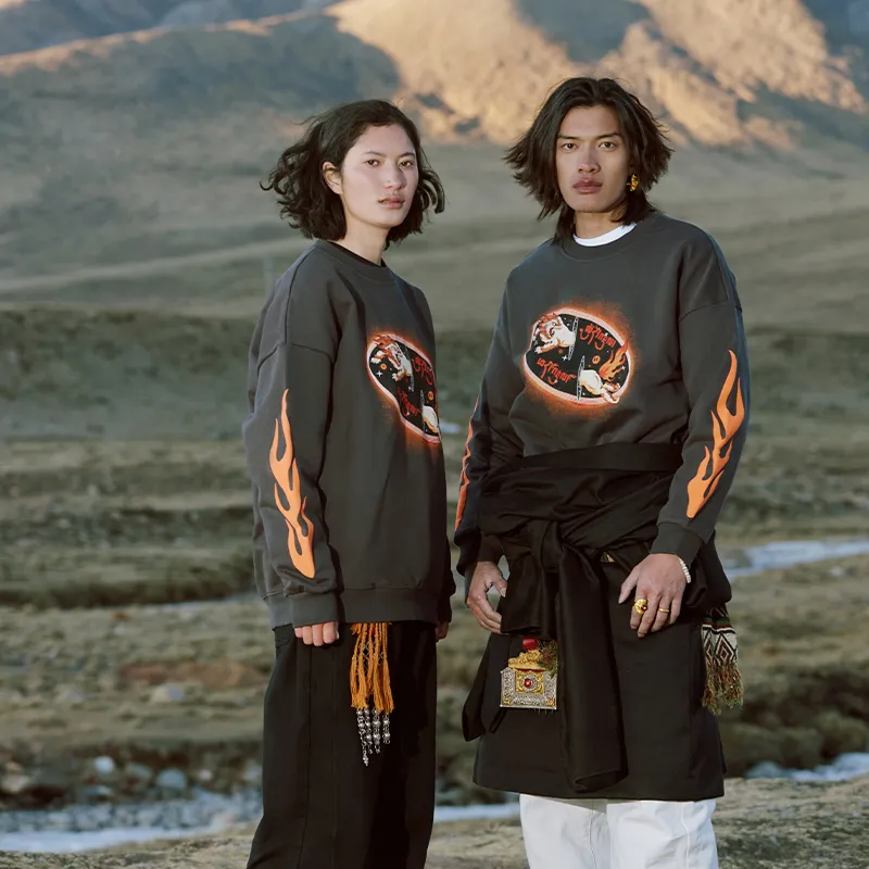 CAI Sweatshirts Unisex Charcoal-5