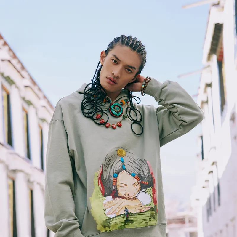 CAI Sweatshirt Unisex Light Green-3