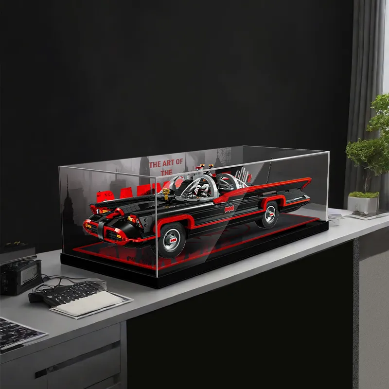 LIGHT YOUR BRICKS Batman Collection Building Block 76328 Classic TV Series Batmobile Storage Box Model Accessories-7