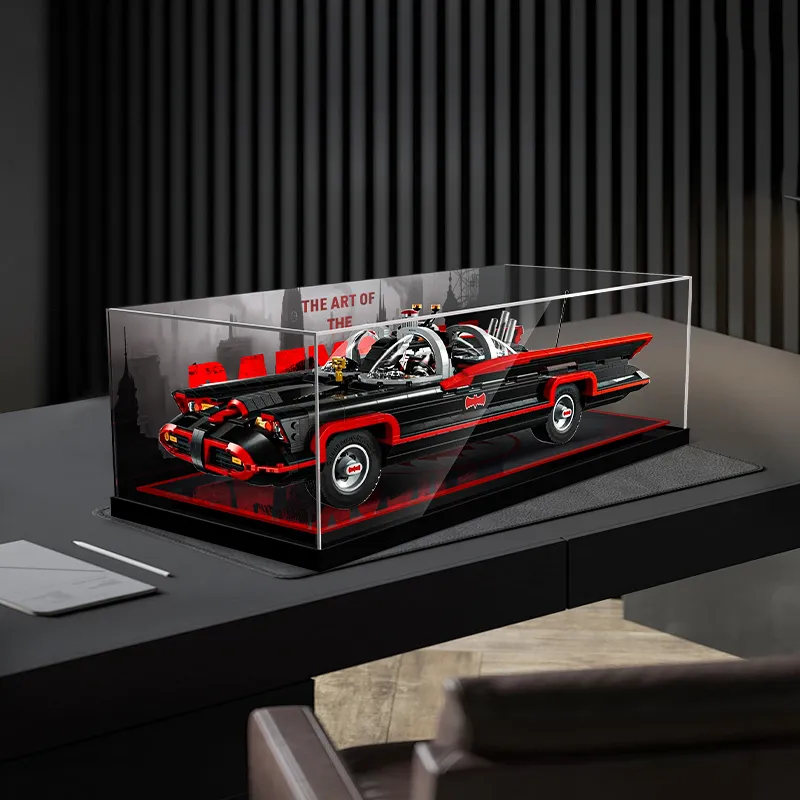 LIGHT YOUR BRICKS Batman Collection Building Block 76328 Classic TV Series Batmobile Storage Box Model Accessories-9