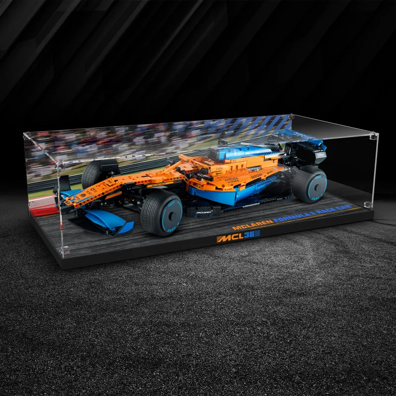LIGHT YOUR BRICKS Le100 Compatibility Building Block 42141 McLaren F1 Formula Racing Display Case Model Accessories-10