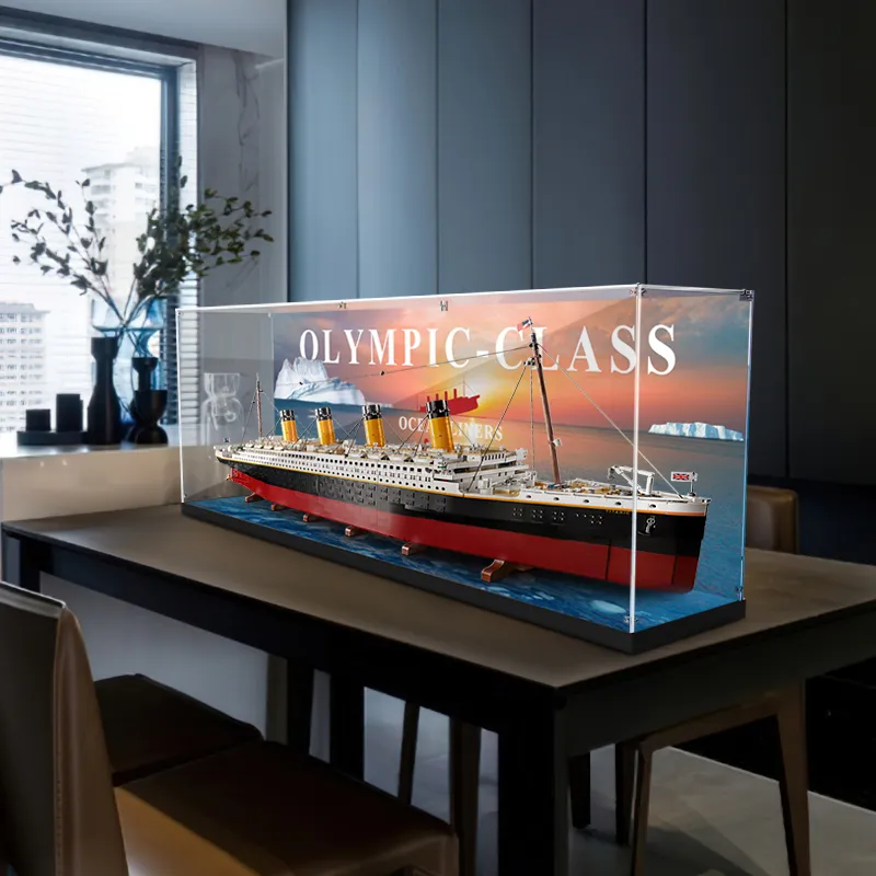 LIGHT YOUR BRICKS Lego 10294 Titanic Display Case Compatibility Model Accessories-5
