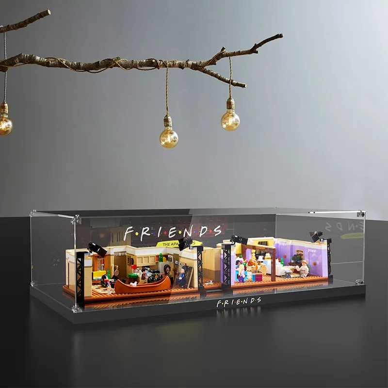 LIGHT YOUR BRICKS 10292/21319 Friends Apartment Display Case By LEGO Model Accessories-12